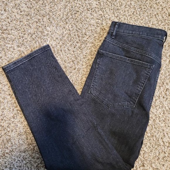 Express Slim Ankle Super High Rise Black Jeans - Picture 3 of 5
